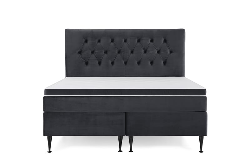 Royal Velvet Kontinentalseng 160x200 cm - sort - Møbler - Senge - Kontinentalsenge