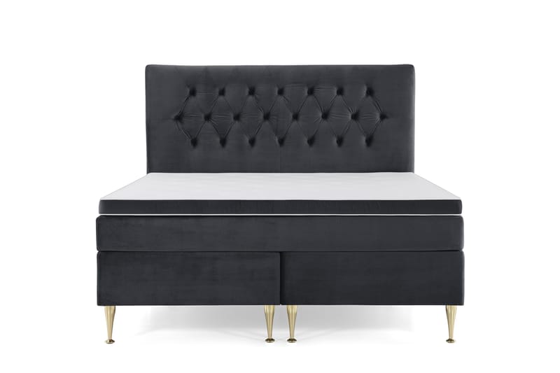 Royal Velvet Kontinentalseng 160x200 cm - sort - Møbler - Senge - Kontinentalsenge