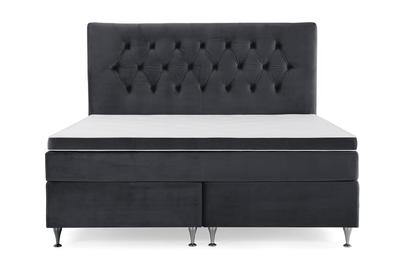 Royal Velvet Kontinentalseng 160x200 cm, sort