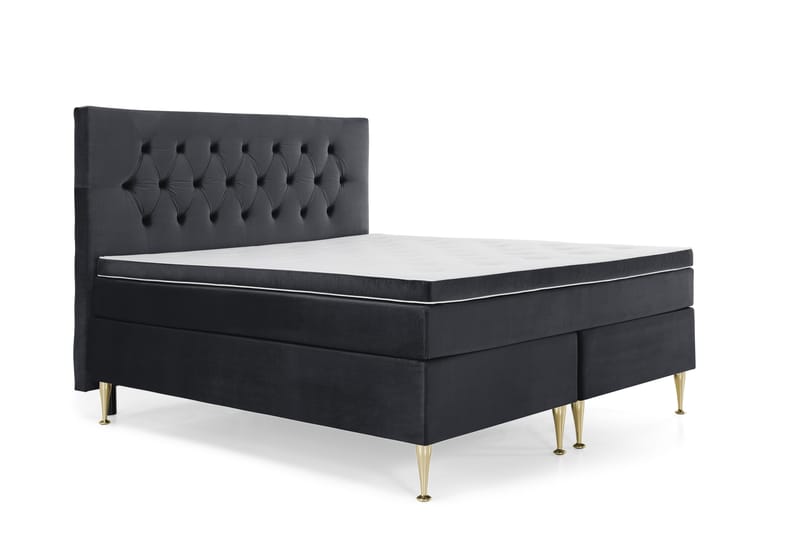 Royal Velvet Kontinentalseng 160x200 cm - sort - Møbler - Senge - Kontinentalsenge