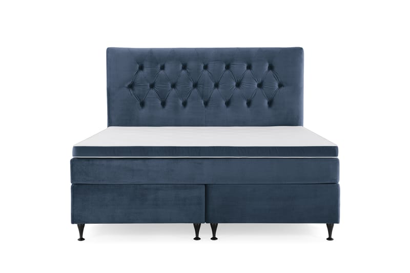 Royal Velvet Kontinentalseng 160x200 - mørkeblå - Komplet sengepakke - Kontinentalsenge - Dobbeltsenge