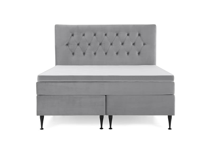 Royal Velvet Kontinentalseng 180x200 cm - lysegrå - Møbler - Senge - Komplet sengepakke