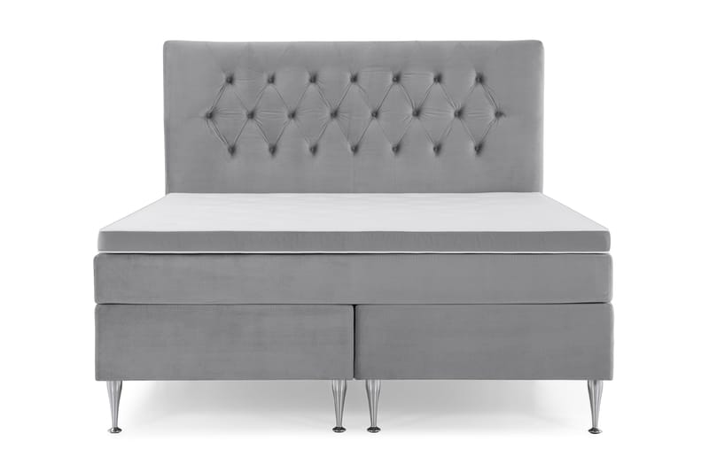 Royal Velvet Kontinentalseng 180x200 cm - lysegrå - Møbler - Senge - Kontinentalsenge