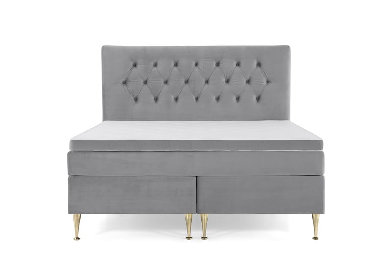 Royal Velvet Kontinentalseng 180x200 cm - lysegrå - Møbler - Senge - Kontinentalsenge
