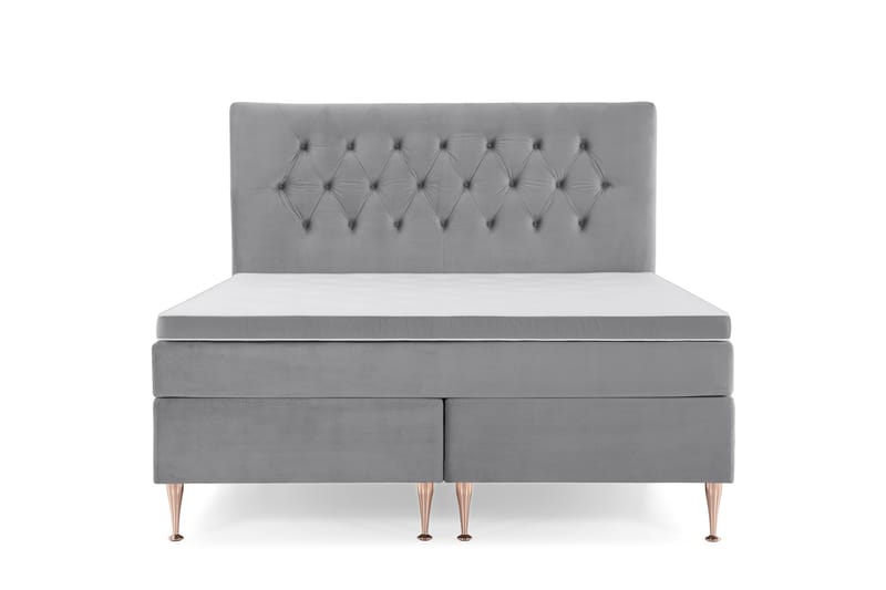 Royal Velvet Kontinentalseng 180x200 cm - lysegrå - Møbler - Senge - Komplet sengepakke