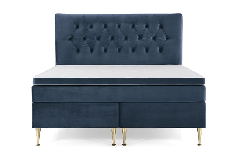 Royal Velvet Kontinentalseng 180x200 cm - mørkeblå - Møbler - Senge - Kontinentalsenge