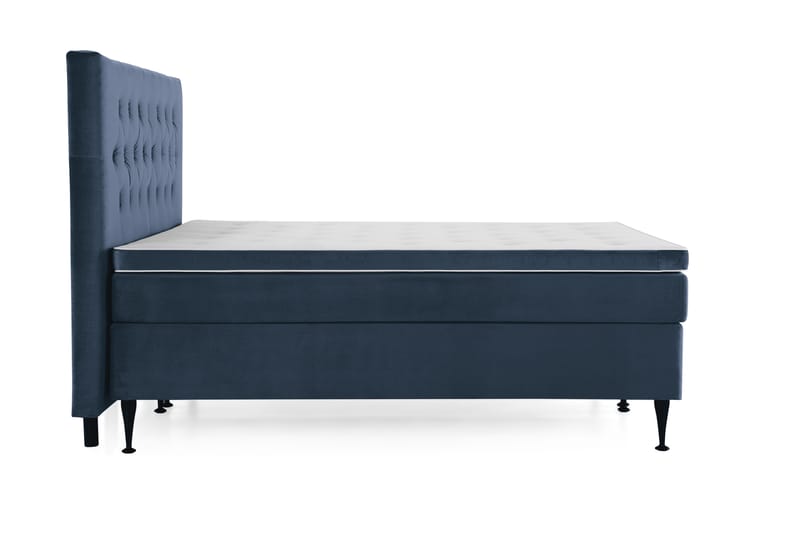 Royal Velvet Kontinentalseng 180x200 cm - mørkeblå - Møbler - Senge - Komplet sengepakke