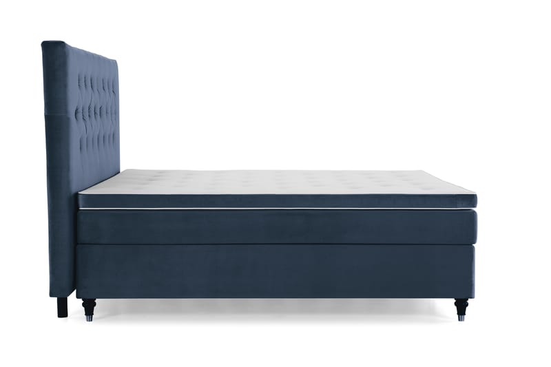 Royal Velvet Kontinentalseng 180x200 cm - mørkeblå - Møbler - Senge - Komplet sengepakke