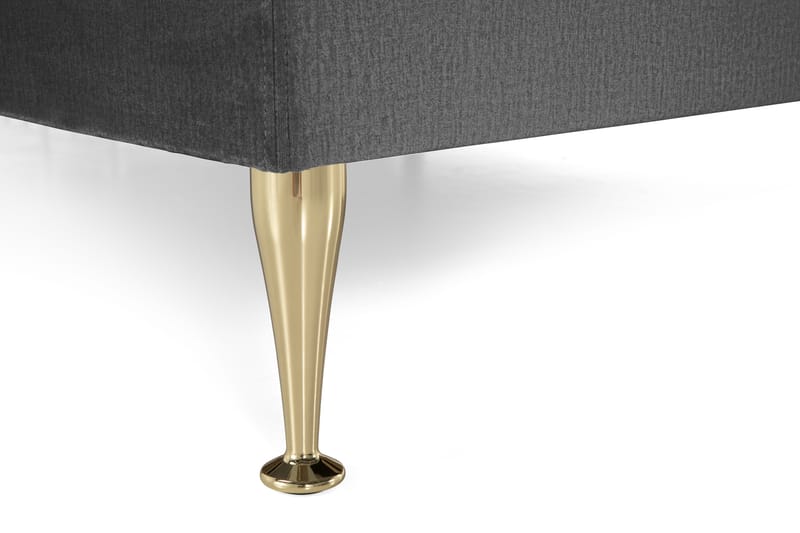 Royal Velvet Kontinentalseng 180x200 cm - mørkegrå - Møbler - Senge - Komplet sengepakke