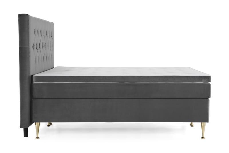 Royal Velvet Kontinentalseng 180x200 cm - mørkegrå - Møbler - Senge - Komplet sengepakke