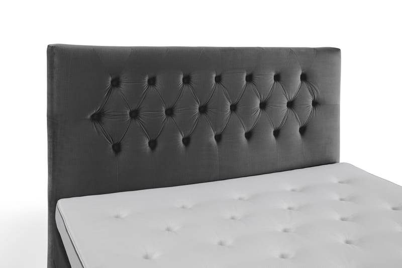 Royal Velvet Kontinentalseng 180x200 cm - mørkegrå - Møbler - Senge - Komplet sengepakke