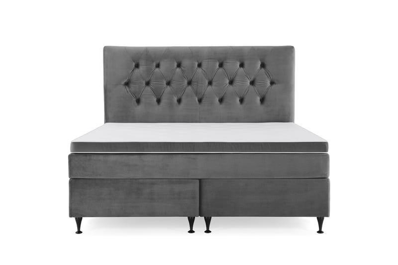 Royal Velvet Kontinentalseng 180x200 cm, mørkegrå