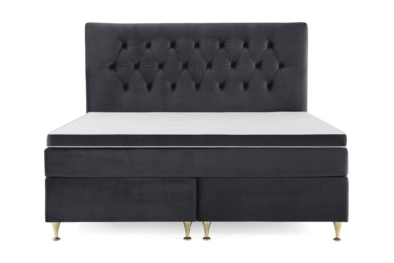 Royal Velvet Kontinentalseng 180x200 cm - sort - Møbler - Senge - Kontinentalsenge