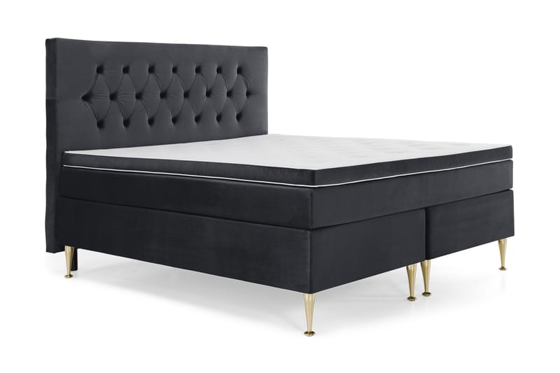 Royal Velvet Kontinentalseng 180x200 cm - sort - Møbler - Senge - Kontinentalsenge