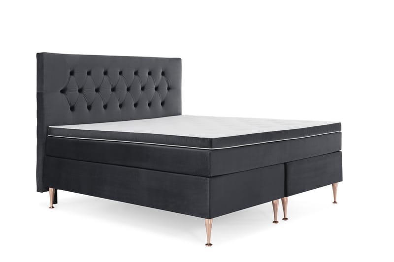 Royal Velvet Kontinentalseng 180x200 cm - sort - Møbler - Senge - Kontinentalsenge