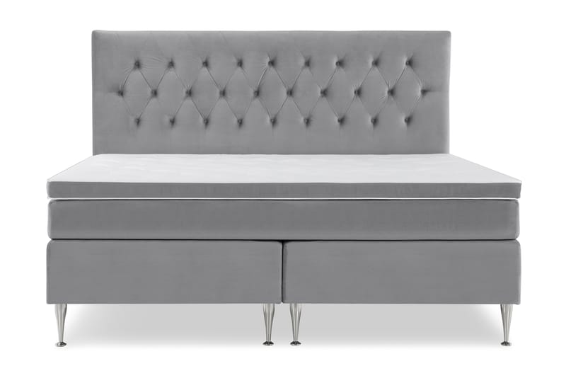 Royal Velvet Kontinentalseng 180x210 cm - lysegrå - Møbler - Senge - Komplet sengepakke