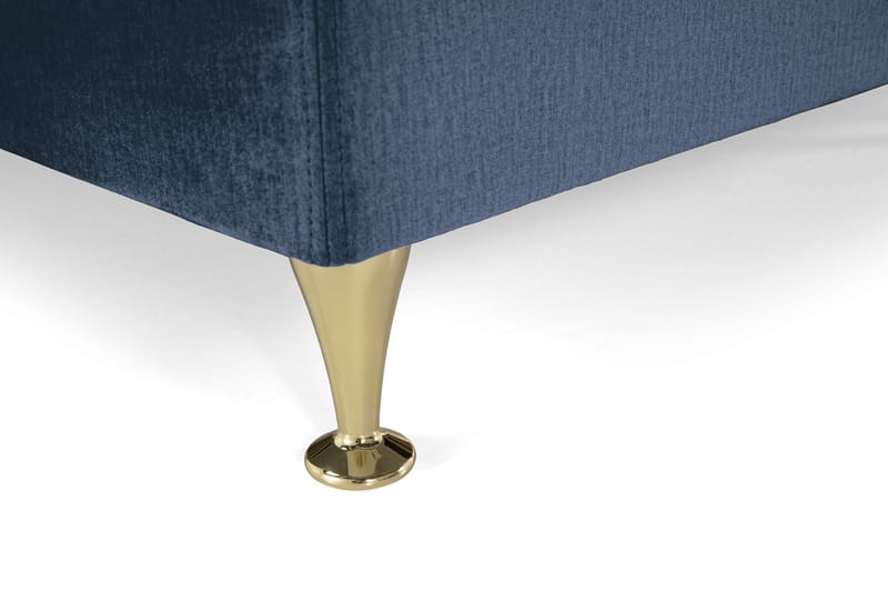 Royal Velvet Kontinentalseng 180x210 cm - mørkeblå - Møbler - Senge - Komplet sengepakke