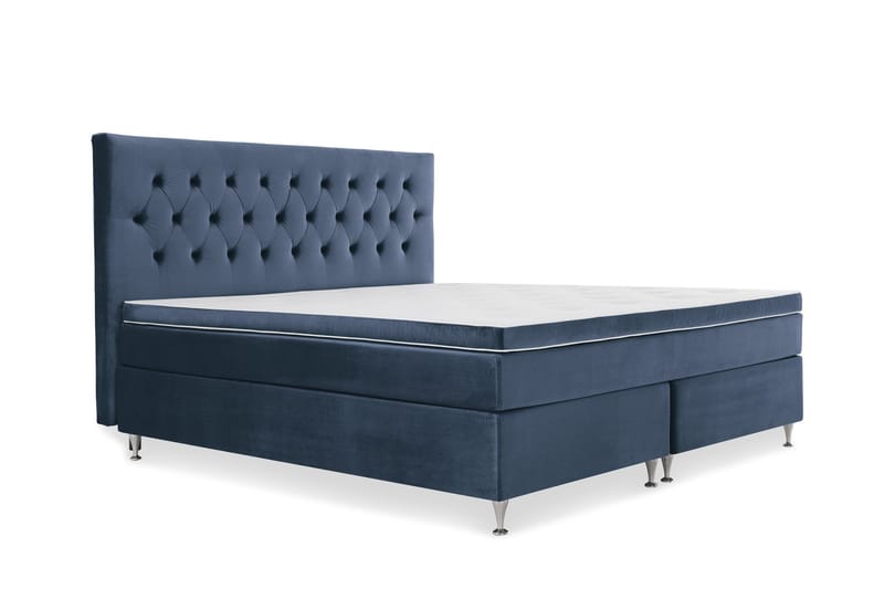 Royal Velvet Kontinentalseng 180x210 cm - mørkeblå - Møbler - Senge - Kontinentalsenge