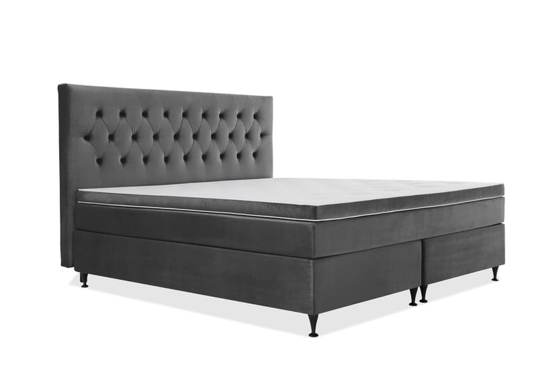 Royal Velvet Kontinentalseng 180x210 cm - mørkegrå - Møbler - Senge - Kontinentalsenge