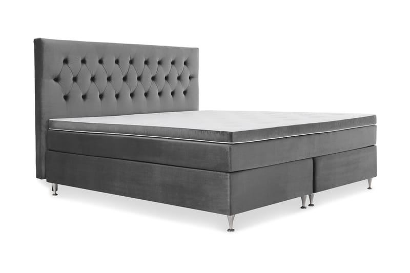 Royal Velvet Kontinentalseng 180x210 cm - mørkegrå - Møbler - Senge - Kontinentalsenge