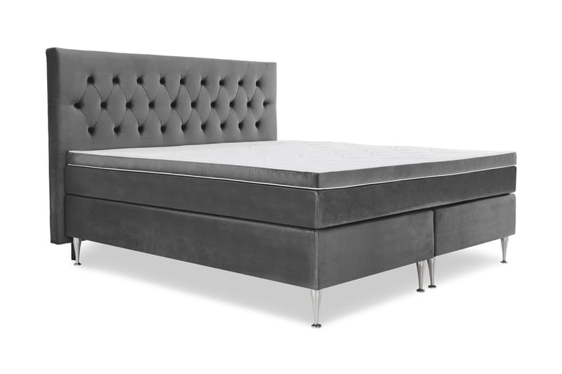 Royal Velvet Kontinentalseng 180x210 cm - mørkegrå - Møbler - Senge - Kontinentalsenge