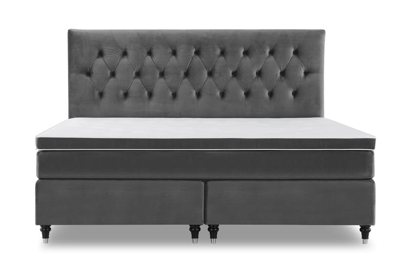Royal Velvet Kontinentalseng 180x210 cm - mørkegrå - Møbler - Senge - Kontinentalsenge
