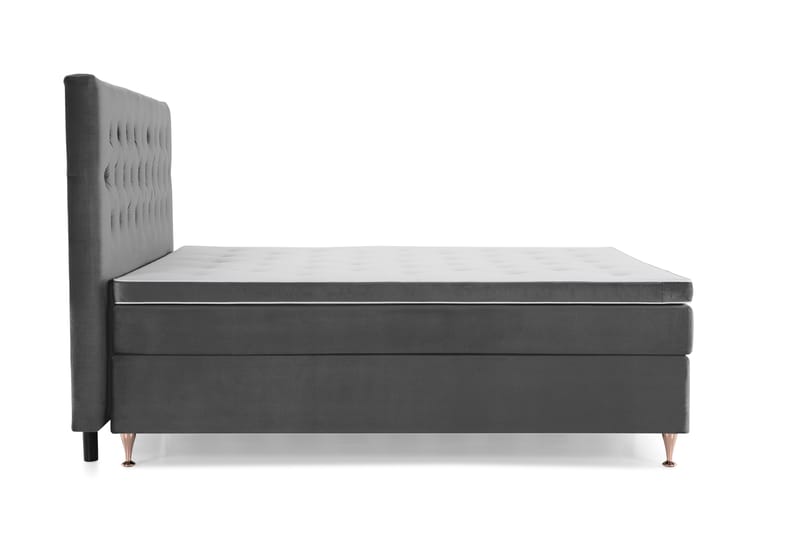 Royal Velvet Kontinentalseng 180x210 cm - mørkegrå - Møbler - Senge - Kontinentalsenge