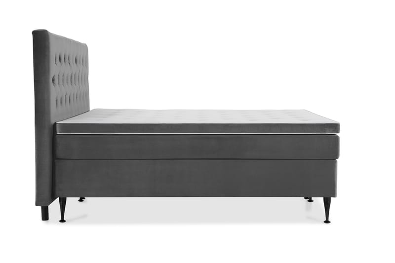 Royal Velvet Kontinentalseng 180x210 cm - mørkegrå - Møbler - Senge - Kontinentalsenge