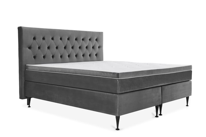 Royal Velvet Kontinentalseng 180x210 cm - mørkegrå - Møbler - Senge - Kontinentalsenge