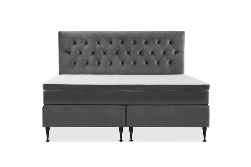 Royal Velvet Kontinentalseng 180x210 cm - mørkegrå - Møbler - Senge - Kontinentalsenge