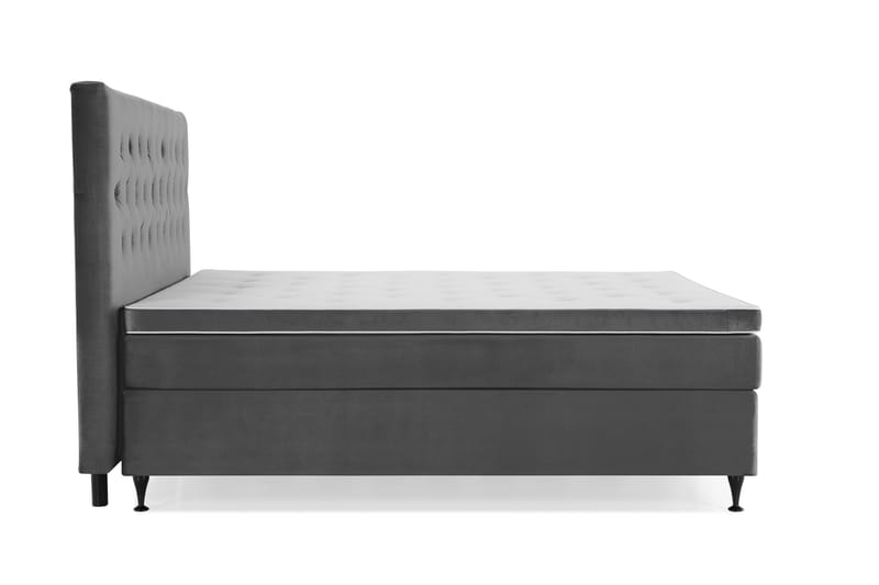 Royal Velvet Kontinentalseng 180x210 cm - mørkegrå - Møbler - Senge - Kontinentalsenge