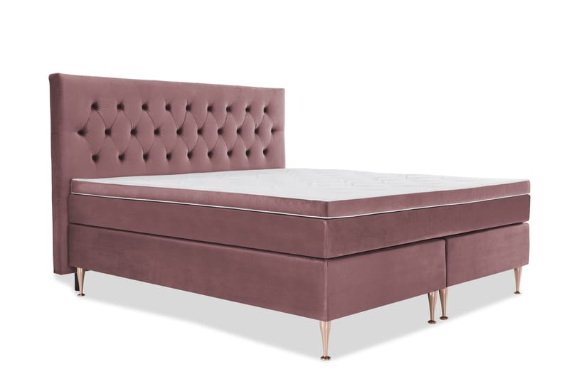 Royal Velvet Kontinentalseng 180x210 cm - Rosa - Møbler - Senge - Komplet sengepakke