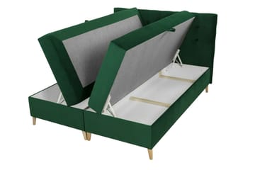 Sandham Kontinentalseng 120x200 cm - Gul - Møbler - Senge - Kontinentalsenge
