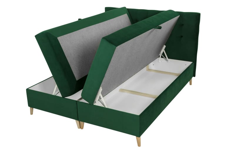Sandham Kontinentalseng 180x200 cm - Gul - Møbler - Senge - Kontinentalsenge
