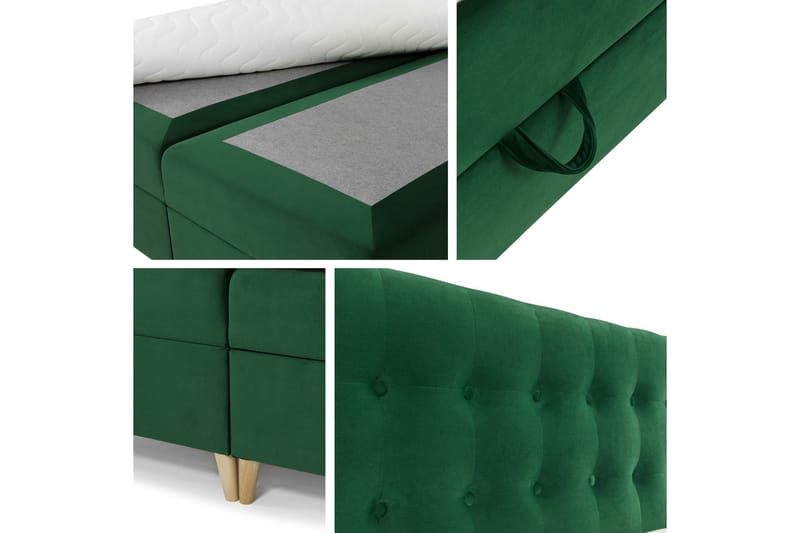 Sandham Kontinentalseng 200x200 cm - Beige - Møbler - Senge - Kontinentalsenge