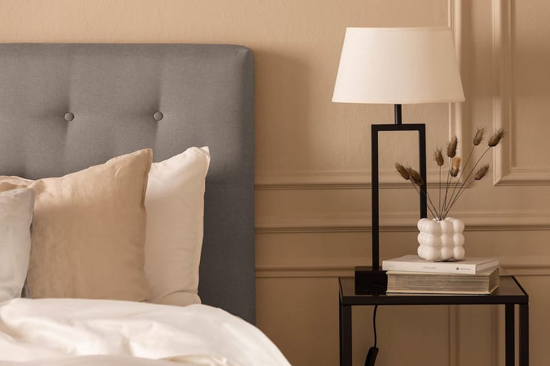 Scarlett Komplet Sengepakke 120x200 cm med Skummadras - Grå - Møbler - Senge - Kontinentalsenge