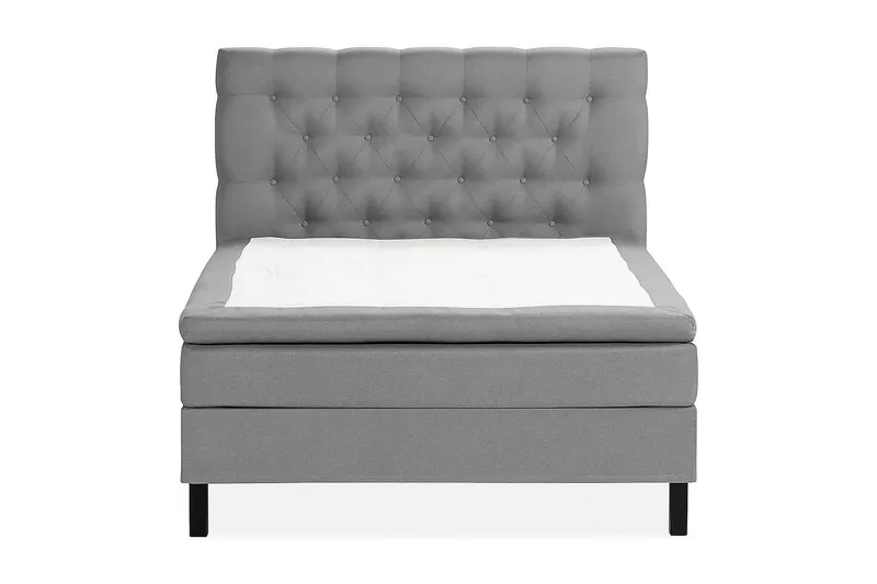 Scarlett Kontinentalseng 120x200 Skummadras - Grå - Møbler - Senge - Kontinentalsenge
