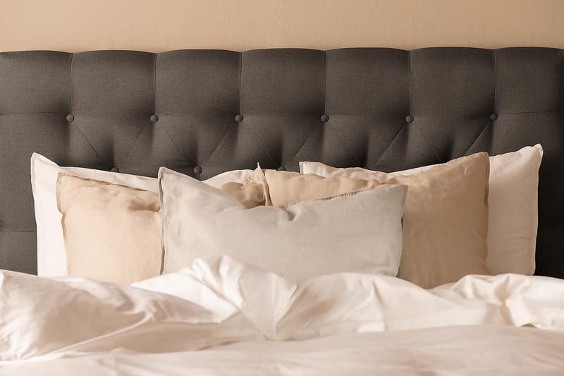 Scarlett Kontinentalseng 120x200 Skummadras - Mørkgrå - Møbler - Senge - Kontinentalsenge