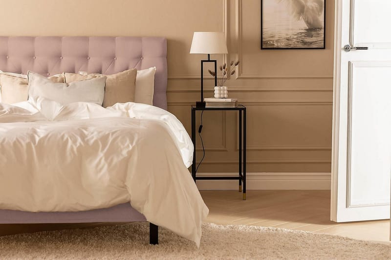 Scarlett Kontinentalseng 140x200 Memorymadras - Lyserød - Møbler - Senge - Kontinentalsenge