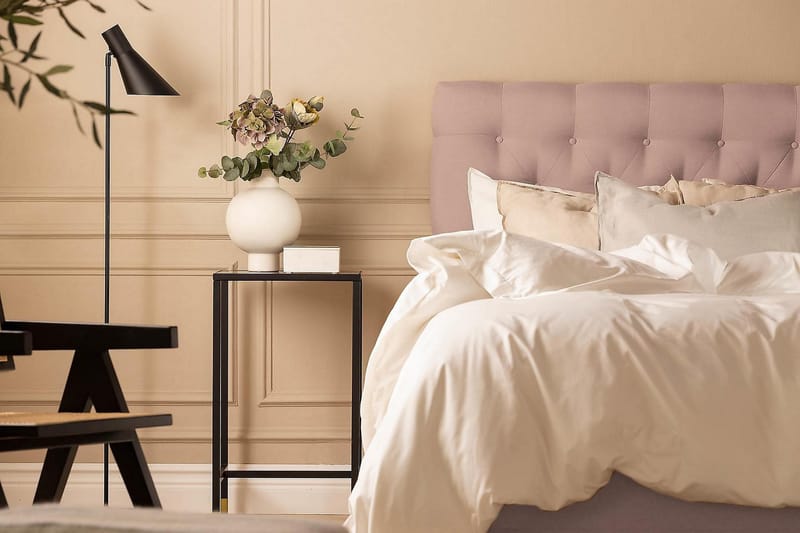 Scarlett Kontinentalseng 140x200 Memorymadras - Lyserød - Møbler - Senge - Kontinentalsenge