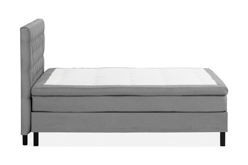Scarlett Kontinentalseng 150x200 Memorymadras - Grå - Komplet sengepakke - Kontinentalsenge