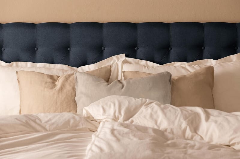 Scarlett Kontinentalseng 150x200 Skummadras - Blå - Komplet sengepakke - Kontinentalsenge