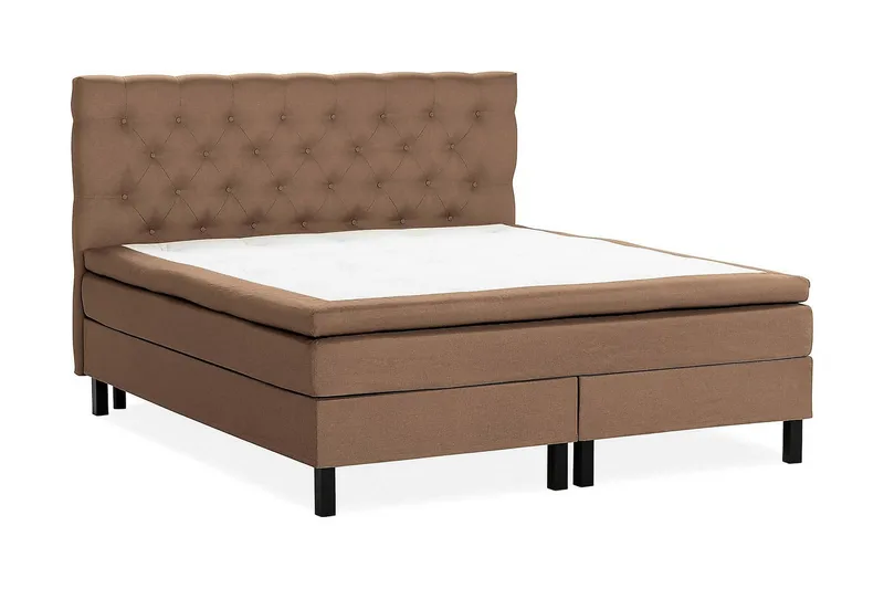 Scarlett Kontinentalseng 150x200 Skummadras - Brun - Møbler - Senge - Kontinentalsenge