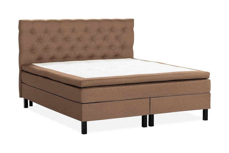 Scarlett Kontinentalseng 150x200 Skummadras - Brun - Møbler - Senge - Kontinentalsenge