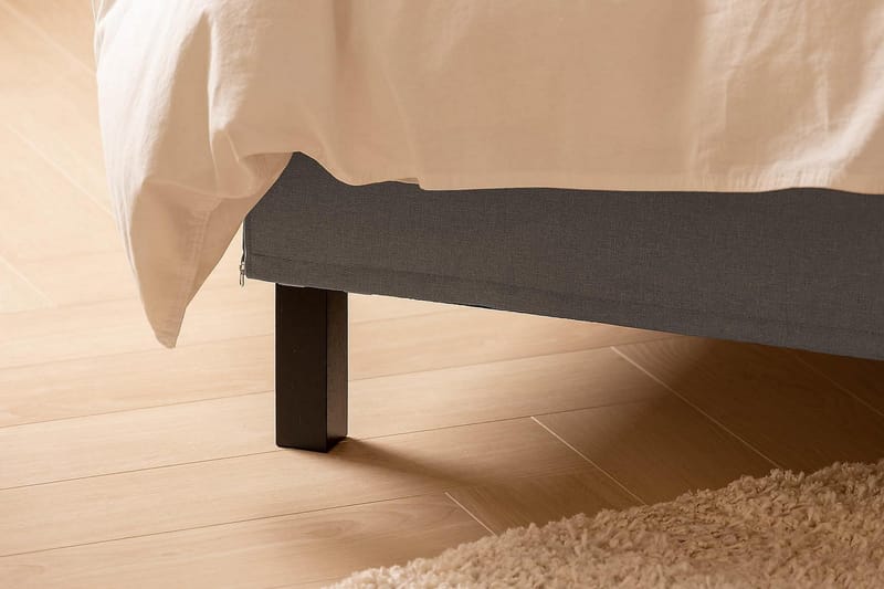 Scarlett Kontinentalseng 160x200 Skummadras - Grå - Møbler - Senge - Kontinentalsenge