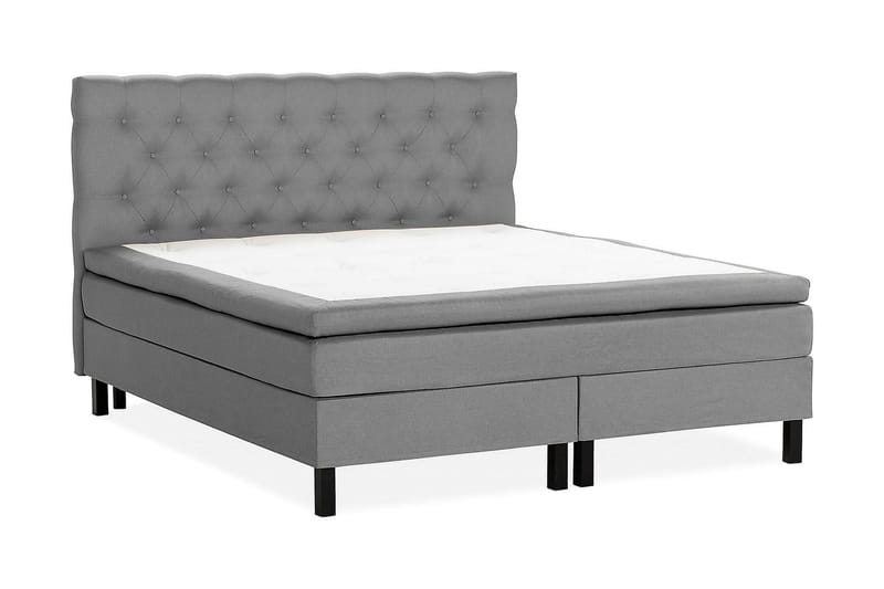Scarlett Kontinentalseng 160x200 Skummadras - Grå - Møbler - Senge - Kontinentalsenge