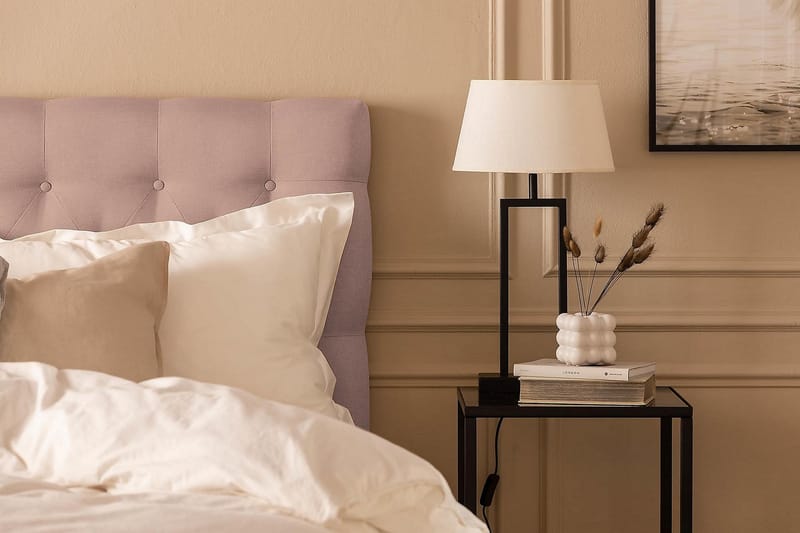 Scarlett Kontinentalseng 180x200 Skummadras - Lyserød - Møbler - Senge - Kontinentalsenge