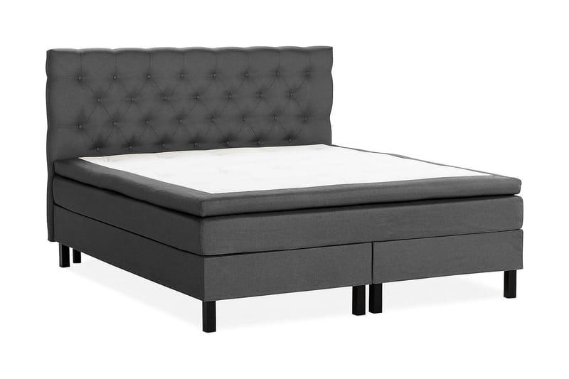 Scarlett Kontinentalseng 180x200 Skummadras - Mørkgrå - Møbler - Senge - Kontinentalsenge