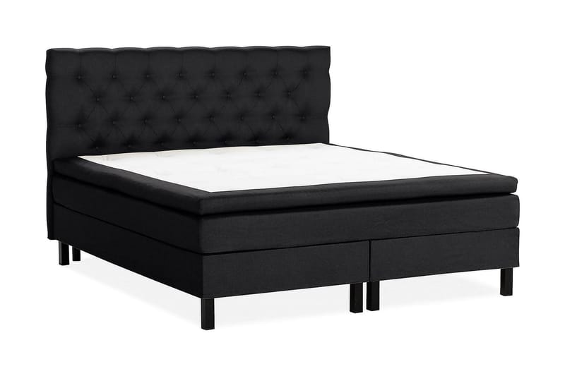 Scarlett Kontinentalseng 180x200 Skummadras - Sort - Møbler - Senge - Kontinentalsenge