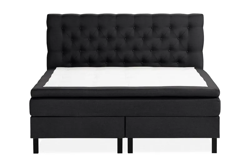 Scarlett Kontinentalseng 180x200 Skummadras - Sort - Møbler - Senge - Kontinentalsenge